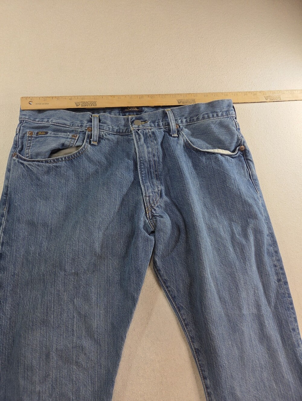 Polo Ralph Lauren Hampton Relaxed Straight Jeans 36x30 - Picture 8 of 9